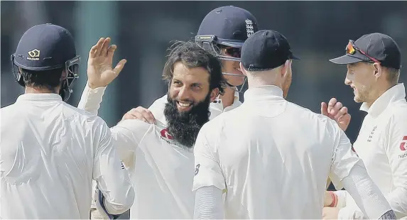  ??  ?? Moeen Ali is set to be the only spinner in the England line-up for the first Test this week.