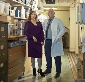  ??  ?? Pauline and Derek Tremain at the Gordon Museum of Pathology, London, last month