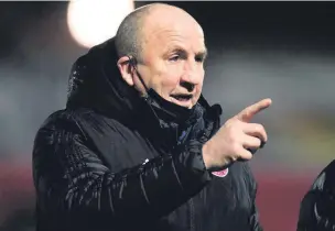  ?? Gareth Copley ?? ●● Accrington manager John Coleman