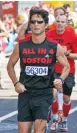  ??  ?? » Above Racers at the 2013 Virgin London Marathon, which took place six days after the Boston Marathon bombings.