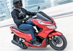  ??  ?? Bikes like the Honda PCX125 are the main growth area