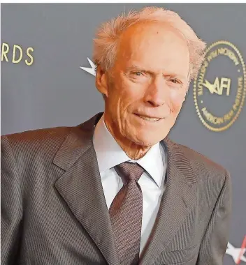  ?? FOTO: JORDAN STRAUSS/INVISION/AP/DPA ?? Clint Eastwood mit 89: im Januar bei der Verleihung der AFI Awards 2020.