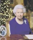  ??  ?? 0 Queen Elizabeth II records her Christmas broadcast