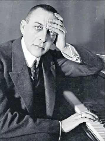  ??  ?? Mind over matter: Rachmanino­v used hypnothera­py to lift his artistic impotence. Left, the off-broadway production of Preludes