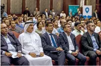  ?? — Photos by Neeraj Murali ?? Delegates attend a seminar on Indian economic reforms and their impact on NRIs in Dubai on Saturday.