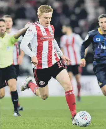  ??  ?? Duncan Watmore in action for Sunderland.