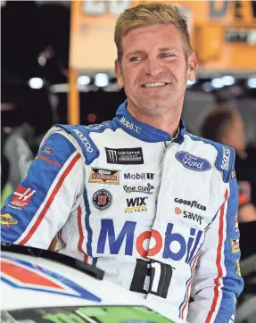  ??  ?? Clint Bowyer heads to his home track Kansas Speedway following a runner-up finish at Talladega Superspeed­way last weekend.