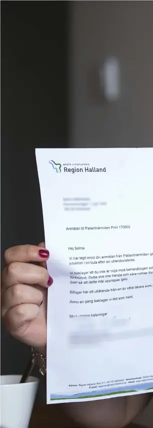  ??  ?? BER OM URSÄKT. ”Vi beklagar att du inte är nöjd med behandling­en och att odlingen