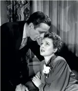  ??  ?? Mary Astor and Humphrey Bogart in The Maltese Falcon, which gave us film noir.