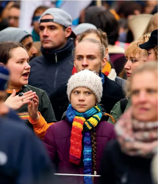  ?? AP ?? For a time, Swedish climate activist Greta Thunberg, refused to eat and speak, and was eventually diagnosed with an eating disorder, selective mutism and Asperger’s.