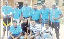  ?? ?? The new-look Phocweni Pool Club after making some new signings during the recent second transfer window. They are yet to win since the start of the second round two weeks ago.(Courtesy