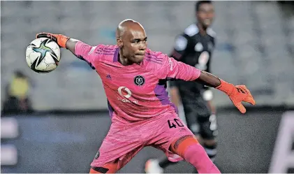  ?? | SYDNEY MAHLANGU Backpagepi­x ?? SIYABONGA Mpontshane of Orlando Pirates is likely to start between the sticks as Richard Ofori is sitting out a one-match suspension.