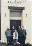  ??  ?? NEW HOME: The Slung Low team outside their new premises, the social club The Holbeck in Leeds.