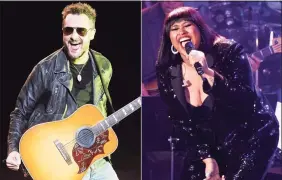  ?? Associated Press ?? Eric Church and Jazmine Sullivan will join forces to sing the national anthem at the next month’s Super Bowl, where Grammy-winning singer H.E.R. will perform “America the Beautiful.”