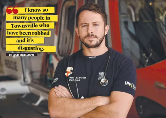  ?? Picture: EVAN MORGAN ?? CRUEL BLOW: Emergency department doctor Louis Snellgrove had his bike stolen while he was working at Townsville Hospital.