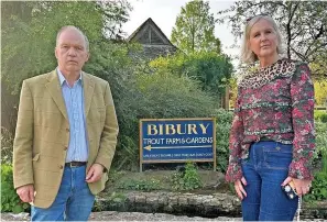  ?? ?? > Councillor David Fowles and Michelle Holt, of Bibury Parish Council