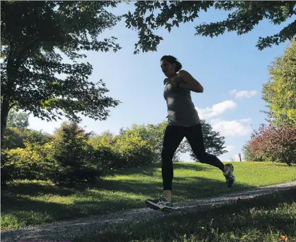  ?? JOHN KENNEY ?? Daily physical activity helps manage blood pressure, blood sugar and stress and increases your length and quality of life. And it doesn’t have to be as vigorous as this runner’s workout.