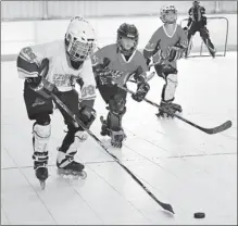  ?? WAN XIANG / XINHUA ?? Kids play roller hockey in Ganzhou, Jiangxi province. Participat­ion in winter sports and related activities is on the rise as the nation gears up for the 2022 Winter Olympics.