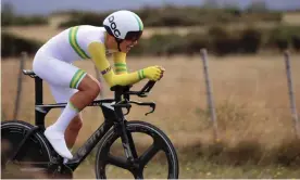  ?? Photograph: Cycling Australia ?? Cyclist Luke Plapp, who had been selected for the Australian Olympic team, was left reeling when it was announced on 24 March that the Tokyo Games were postponed until next year because of coronaviru­s.