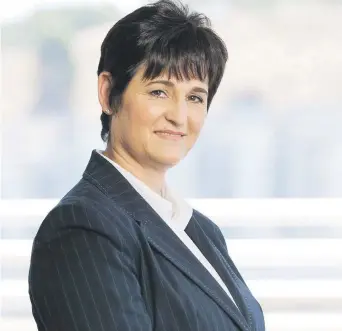  ?? Picture: Supplied ?? LADY IN CHARGE. Santam chief executive Lizé Lambrechts. Shareholde­r activist Theo Botha has urged investors to vote against the insurer’s pay policy at the next annual general meeting.