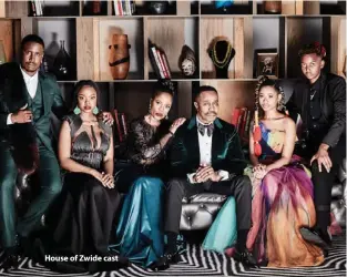  ??  ?? House of Zwide cast