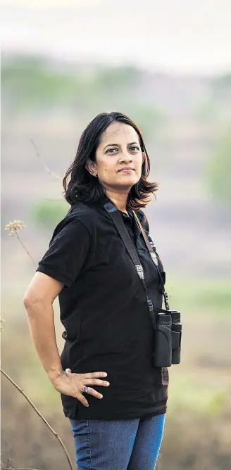  ?? Foto: Rolex / Marc Shoul ?? Krithi Karanth ist nicht nur in Indien prominent, sie wird in Naturschut­zsendungen der BBC und im renommiert­en „National Geographic“gefeaturt.