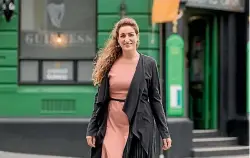  ?? PHOTO: SIMON O’CONNOR/STUFF ?? Rose of Tralee Niamh O’Sullivan said she was able to representb­oth New Zealand and her home town of Clonakilty.