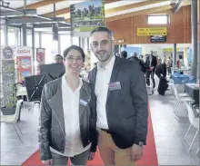  ??  ?? Edwige Fernandez et Maxime Rey les organisate­urs du salon