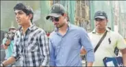  ?? ANSHUMAN POYREKAR/HT ?? Sooraj Pancholi outside a court on Tuesday.