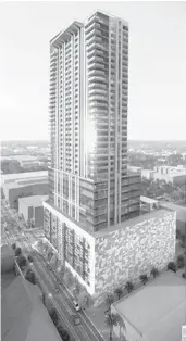  ?? CITY OF ORLANDO/COURTESY ?? Zoi House is also planned for 444 feet and will be 41 stories on Orange Avenue at Livingston Street.