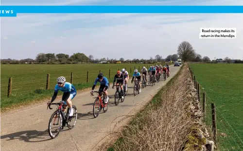  ??  ?? Road racing makes its return in the Mendips