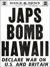  ??  ?? 7 December 1941: The news is out The US reels as news of the attack spreads. Americans react “with disbelief, then puzzlement, then growing anger and demands for retributio­n”