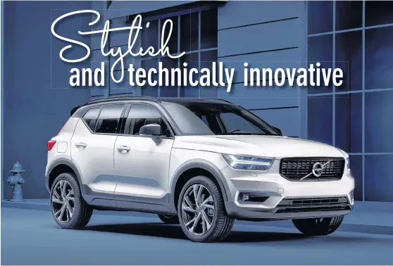  ?? CONTRIBUTE­D PHOTOS ?? The 2020 Volvo XC40 R-Design is powered by a turbocharg­ed 2.0-litre, four-cylinder engine that generates up to 248 horsepower and 258 lb.-ft. of torque.