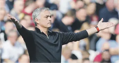  ?? Picture: AFP ?? Manchester United manager Jose Mourinho could be on borrowed time at the club.