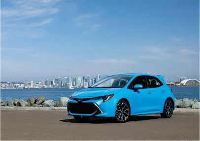  ?? Photos courtesy of Toyota ?? ■ The 2020 Toyota Corolla Hatchback is shown.