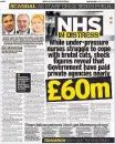  ??  ?? ISSUE Record report on huge bill for agency staff in NHS