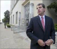  ?? MAX FAULKNER — STAR-TELEGRAM VIA AP ?? Robert Henneke, General Counsel, Director, Center for the American Future, talks to the media about the Affordable Care Act at Eldon B. Mahon U.S. Courthouse in Fort Worth, Texas, Wednesday.