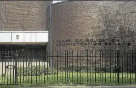  ?? TRENTONIAN FILE PHOTO ?? Trenton Board of Education building on S. Clinton Ave.