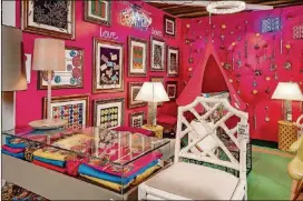  ?? DESIGN RECIPES ?? A candy-inspired theme by Cathy Hobbs serves as inspiratio­n for a children’s room.