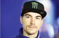  ??  ?? Maverick Vinales of SAG Team answers reporters questions at the Losail Internatio­nal Circuit, north of the capital Doha on March 25, 2017, one day before the 2017 Qatar MotoGP. - AFP photo