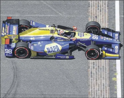  ?? DARRON CUMMINGS / AP ?? Alexander Rossi returns to Indianapol­is Motor Speedway still basking in the glow of his surprise victory last year in the Indianapol­is 500. He was just the ninth rookie to win the race.