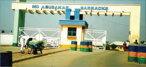  ??  ?? MD Abubakar Barracks ,converted to mobile police barracks at Jibi (Dei-Dei)