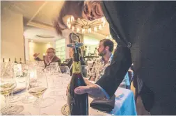  ?? DIXIE D. VEREEN THE WASHINGTON POST ?? Keith Goldston, master sommelier, at the Grill Room in 2015. The Court of Master Sommeliers lost some of its lustre this year with a major cheating scandal.