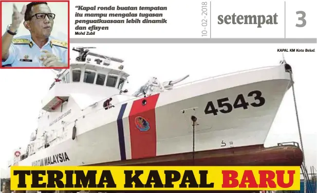  ??  ?? KAPAL KM Kota Belud.