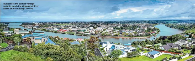  ??  ?? Durie Hill is the perfect vantage point to watch the Whanganui River snake its way through the city.