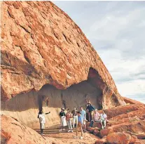  ?? ?? i Rock stars: this spectacula­r landscape has a sacred place in Australia’s history