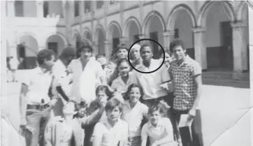  ??  ?? Somandla Dube (circled) in Cuba