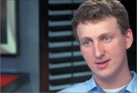  ?? CBS NEWS — 60 MINUTES VIA AP ?? This image made from a video provided by CBS News’ “60 Minutes” shows Cambridge University researcher Aleksandr Kogan during an interview for the TV news magazine. Kogan, the academic at the center of the Facebook data-misuse scandal, apologized during...