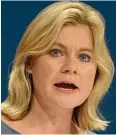  ??  ?? Pressure: Justine Greening