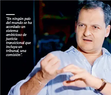  ??  ?? Sergio Jaramillo dijo que el país debe dejar atrás la polarizaci­ón y buscar una implementa­ción más amplia.